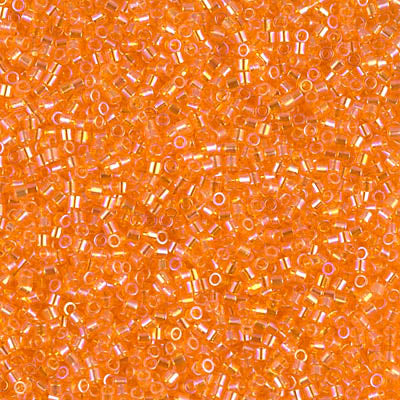 Miyuki Delica 8/0 Seed Beads - DBS151 - TR Tangerine AB
