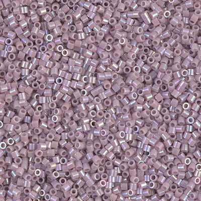 Miyuki Delica 8/0 Seed Beads - DBS158 - Opaque Mauve AB