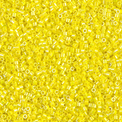 Miyuki Delica 8/0 Seed Beads - DBS160 - Opaque Yellow AB