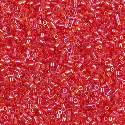 Miyuki Delica 8/0 Seed Beads - DBS172 - Transparent Red AB