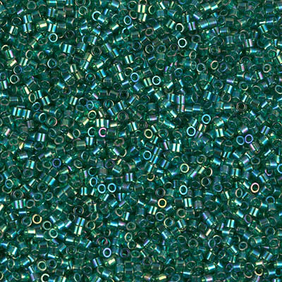 Miyuki Delica 8/0 Seed Beads - DBS175 - Transparent Emerald AB