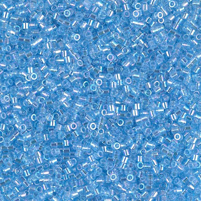 Miyuki Delica 8/0 Seed Beads - DBS176 - Transparent Aqua AB