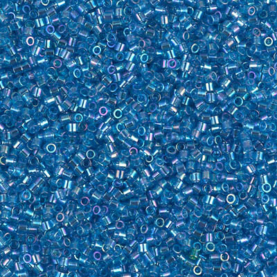 Miyuki Delica 8/0 Seed Beads - DBS177 - Transparent Aquamarine AB