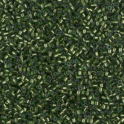 Miyuki Delica 8/0 Seed Beads - DBS182 - Silver Lined Olivine