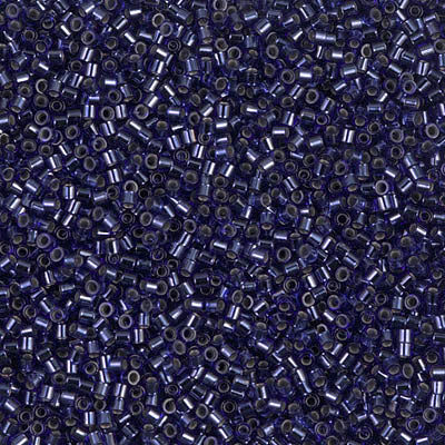 Miyuki Delica 8/0 Seed Beads - DBS183 - Silver Lined Montana Sapphire