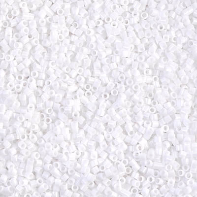 Miyuki Delica 8/0 Seed Beads - DBS200 - Opaque Chalk White
