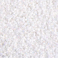 Miyuki Delica 8/0 Seed Beads - DBS202 - White Pearl AB