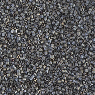Miyuki Delica 8/0 Seed Beads - DBS307 - Matte Met Silver Gray