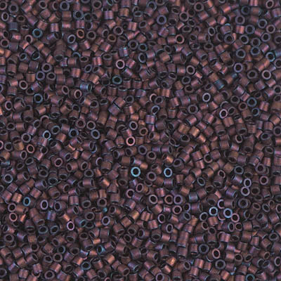 Miyuki Delica 8/0 Seed Beads - DBS312 - Matte Met Dk Raspberry Iris