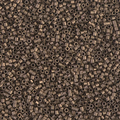 Miyuki Delica 8/0 Seed Beads - DBS322 - Matte Metallic Dark Bronze