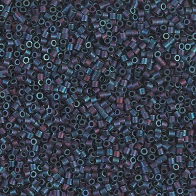Miyuki Delica 8/0 Seed Beads - DBS325 - Matte Metallic Blue Iris