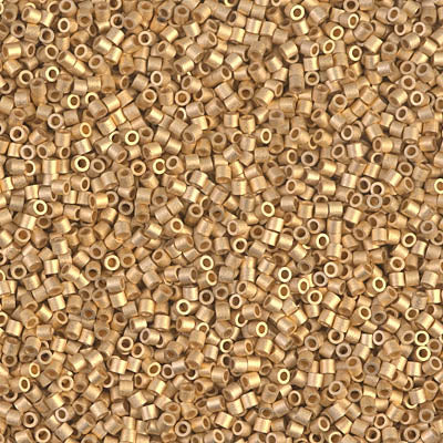 Miyuki Delica 8/0 Seed Beads - DBS331 - Matte 24kt Gold Plated
