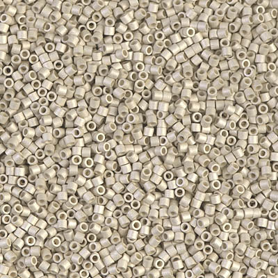 Miyuki Delica 8/0 Seed Beads - DBS335 - Matte Galvanized Silver