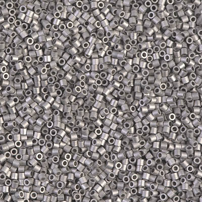 Miyuki Delica 8/0 Seed Beads - DBS338 - Matte Palladium Plated