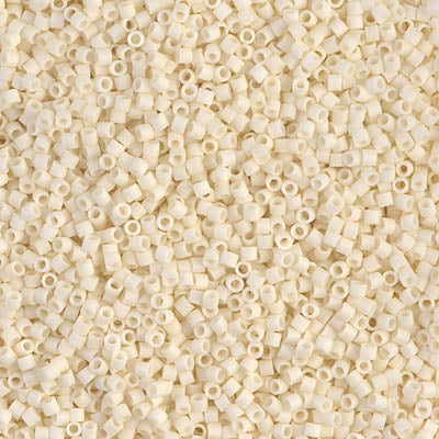 Miyuki Delica 8/0 Seed Beads - DBS352 - Matte Opaque Cream