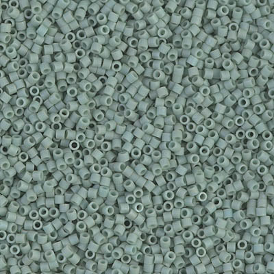Miyuki Delica 8/0 Seed Beads - DBS374 - Matte Opaque Sea Foam Luster