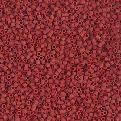 Miyuki Delica 8/0 Seed Beads - DBS378 - Matte Metallic Brick Red