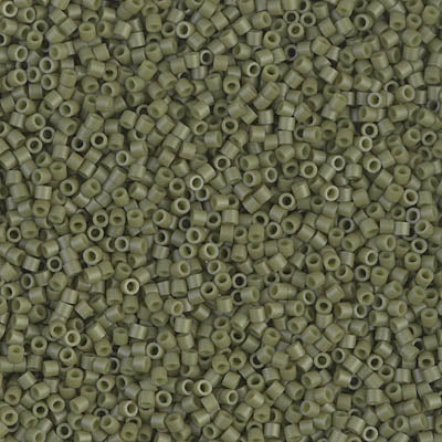 Miyuki Delica 8/0 Seed Beads - DBS391 - Matte Op Olive Luster