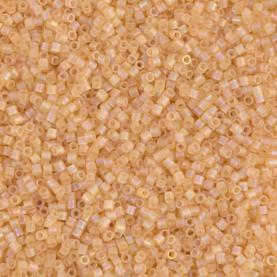 Miyuki Delica 8/0 Seed Beads - DBS852 - Matte Transparent Light Topaz AB