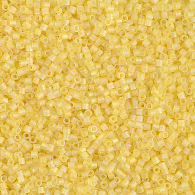 Miyuki Delica 8/0 Seed Beads - DBS854 - Matte Transparent Yellow AB