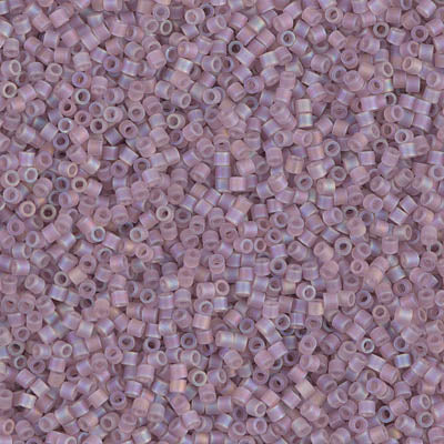 Miyuki Delica 8/0 Seed Beads - DBS857 - Matte TR Smoky Amethyst AB