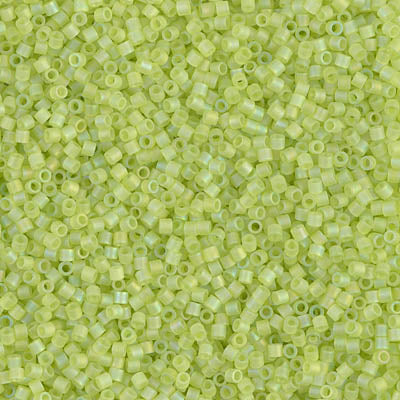 Miyuki Delica 8/0 Seed Beads - DBS860 - Matte TR Chartreuse AB