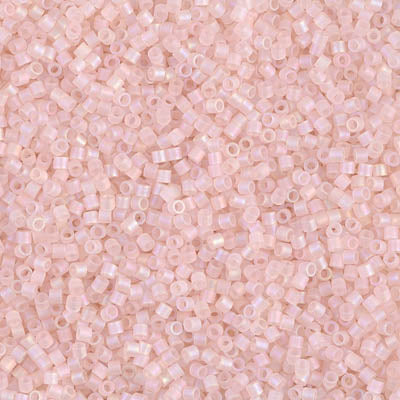 Miyuki Delica 8/0 Seed Beads - DBS868 - Matte Tr Pink Mist AB