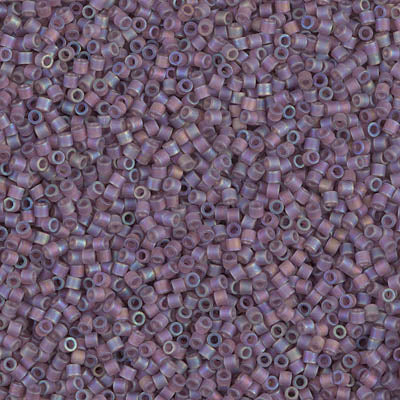 Miyuki Delica 8/0 Seed Beads - DBS869 - Matte TR Mauve AB