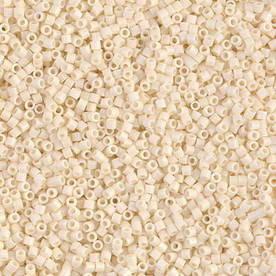 Miyuki Delica 8/0 Seed Beads - DBS883 - Matte Opaque Dk Cream AB