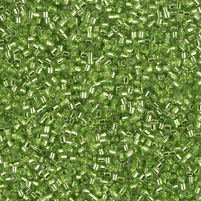Miyuki Delica 8/0 Seed Beads - DBS1206 - Silver Lined Lime