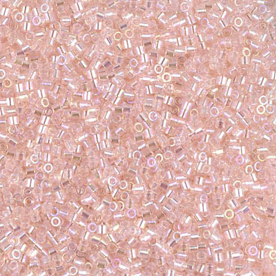 Miyuki Delica 8/0 Seed Beads - DBS1243 - TR Pink Mist AB