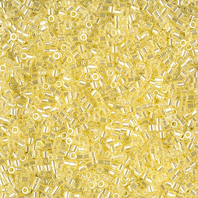 Miyuki Delica 8/0 Seed Beads - DBS1471 - Transparent Pale Yellow Luster