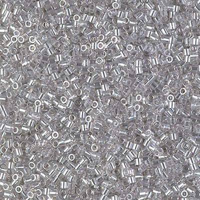 Miyuki Delica 8/0 Seed Beads - DBS1477 - Transparent Pale Taupe Luster