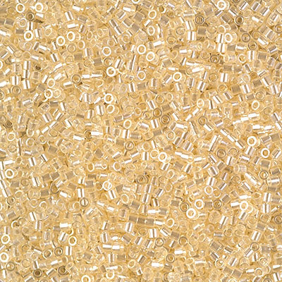 Miyuki Delica 8/0 Seed Beads - DBS1478 - Transparent Pale Apricot Luster