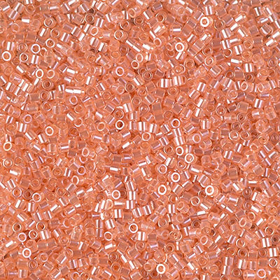 Miyuki Delica 8/0 Seed Beads - DBS1480 - Transparent Peach Luster