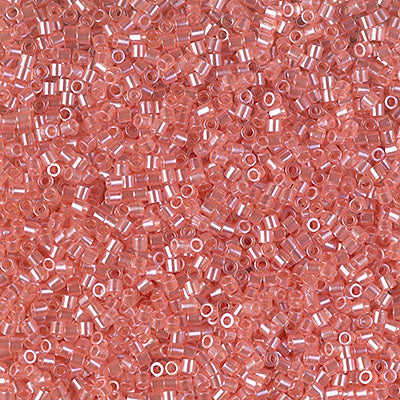 Miyuki Delica 8/0 Seed Beads - DBS1481 - Transparent Salmon Luster