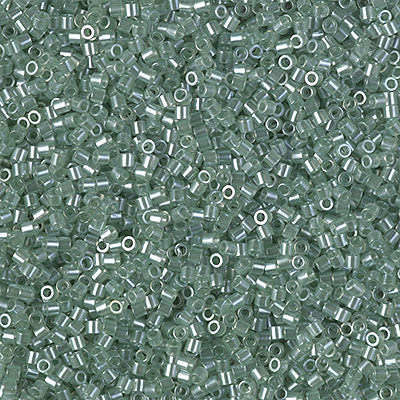 Miyuki Delica 8/0 Seed Beads - DBS1484 - Transparent Light Moss Green Luster