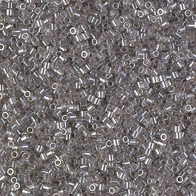 Miyuki Delica 8/0 Seed Beads - DBS1485 - Transparent Light Taupe Luster