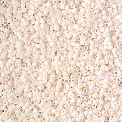 Miyuki Delica 8/0 Seed Beads - DBS1490 - Opaque Bisque White