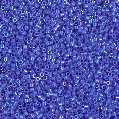 Miyuki Delica 8/0 Seed Beads - DBS1578 - Op Cyan Blue AB
