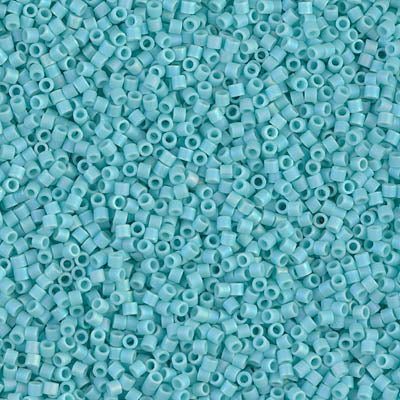 Miyuki Delica 8/0 Seed Beads - DBS1595 - Matte Op Sea Opal AB
