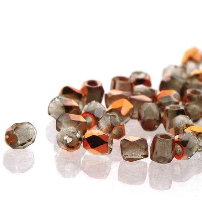 True2 Fire Polish 2mm Round Bead - FPR0200030-27137-58 - Crystal Sunset - 50 Bead Package