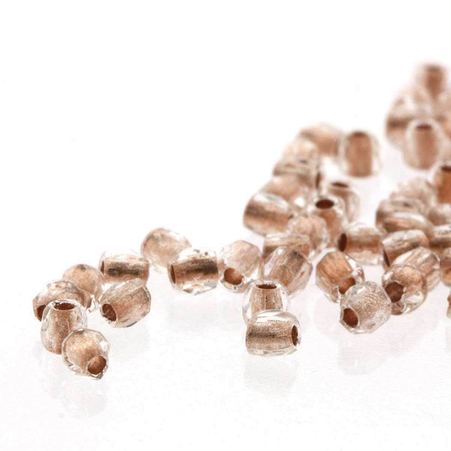 True2 Fire Polish 2mm Round Bead - FPR0200030-68105-40 - Crystal Copper Lined - 50 Bead Package