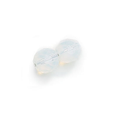 3mm Fire Polish Round - FPR03-0100-130 - Milky White - 50 Bead Package
