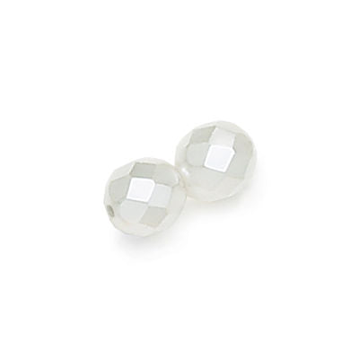 3mm Fire Polish Round - FPR03-0400-232 - White Pearl - 50 Bead Package