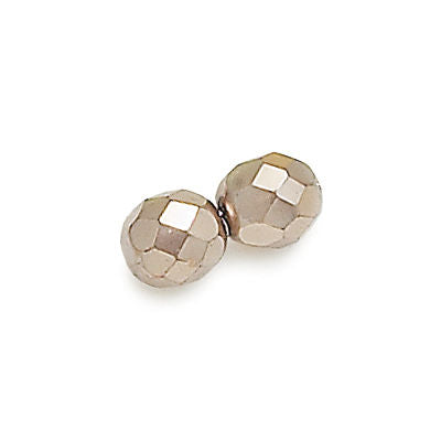 3mm Fire Polish Round - FPR03-0417-40  - Cocoa Pearl - 50 Bead Package