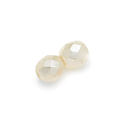3mm Fire Polish Round - FPR03-0440-47 - Cream Pearl - 50 Bead Package