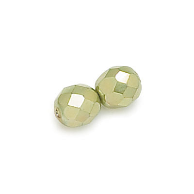 3mm Fire Polish Round - FPR03-0457-140 - Olivine Pearl - 50 Bead Package