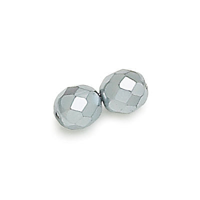 3mm Fire Polish Round - FPR03-0484-195 - Silver Pearl - 50 Bead Package