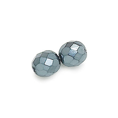3mm Fire Polish Round - FPR03-0488-85 - Hematite Pearl - 50 Bead Package
